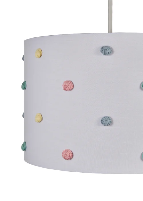 Glow Pom Pom White Shade (20cm x 30cm) - One Size Image 3