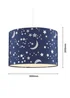 Glow Moon & Stars Blue Shade (20cm x 30cm) - One Size Image 5