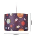 Glow Outer Space Light Shade (20cm x 30cm) - One Size Image 5