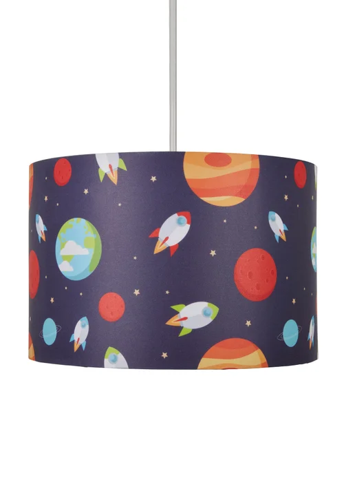 Glow Outer Space Light Shade (20cm x 30cm) - One Size Image 2