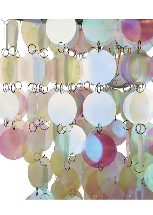 Glow Disc Iridescent Easyfit Pendant (32cm x 32cm) - One Size Image 4