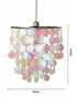 Glow Disc Iridescent Easyfit Pendant (32cm x 32cm) - One Size Image 5