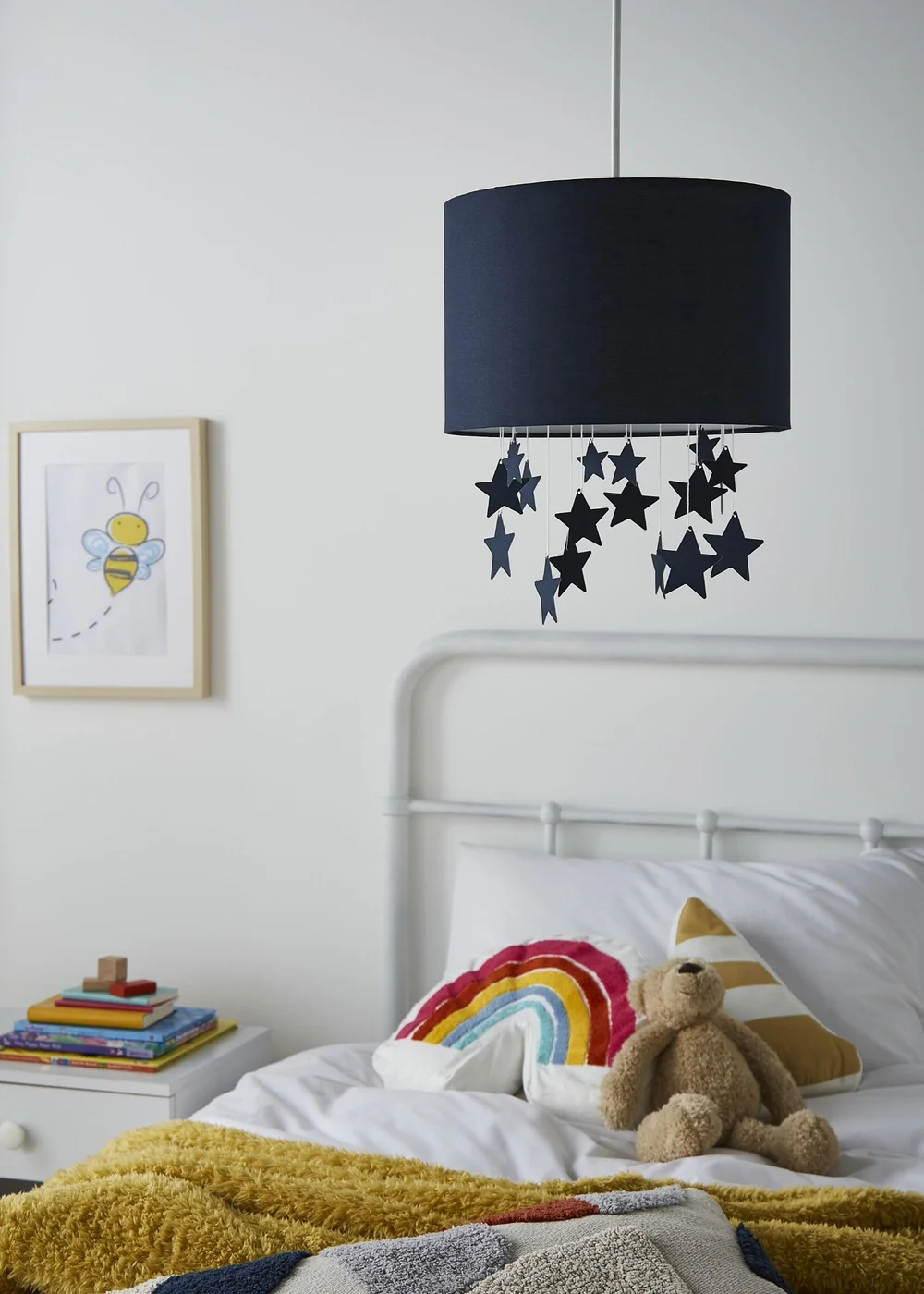 Glow Stars Blue Mobile Shade (36cm x 30cm) - One Size Image 1