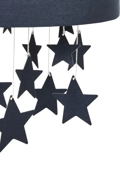 Glow Stars Blue Mobile Shade (36cm x 30cm) - One Size Image 3