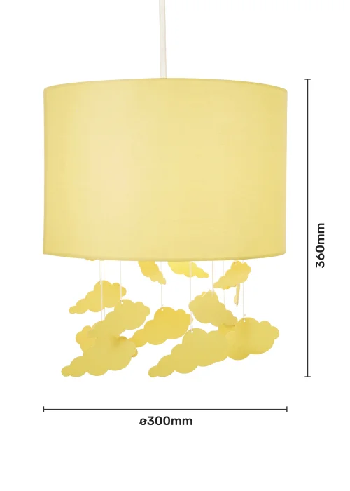 Glow Clouds Ochre Mobile Shade (36cm x 30cm) - One Size Image 5