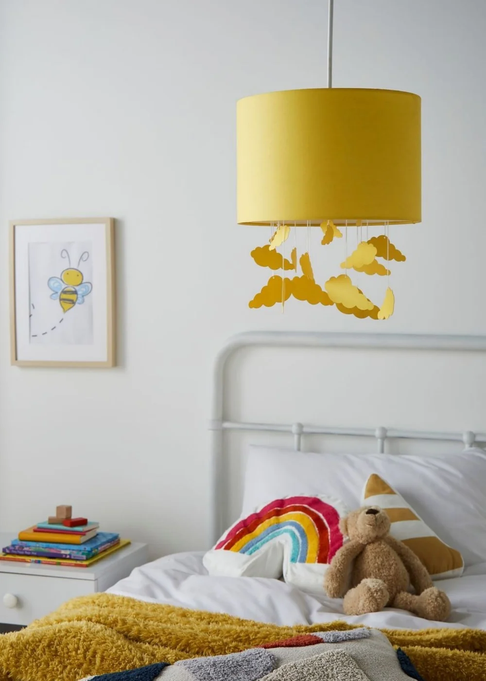 Glow Clouds Ochre Mobile Shade (36cm x 30cm) - One Size Image 1