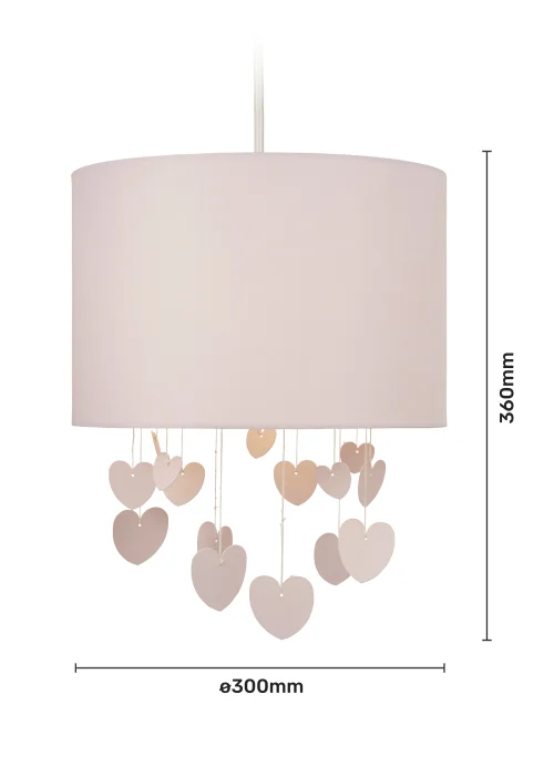 Glow Hearts Pink Mobile Shade (36cm x 30cm) - One Size Image 5