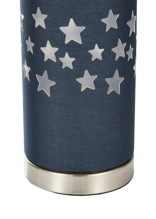 Glow Stars Blue Table Lamp (26cm x 12cm) - One Size Image 3