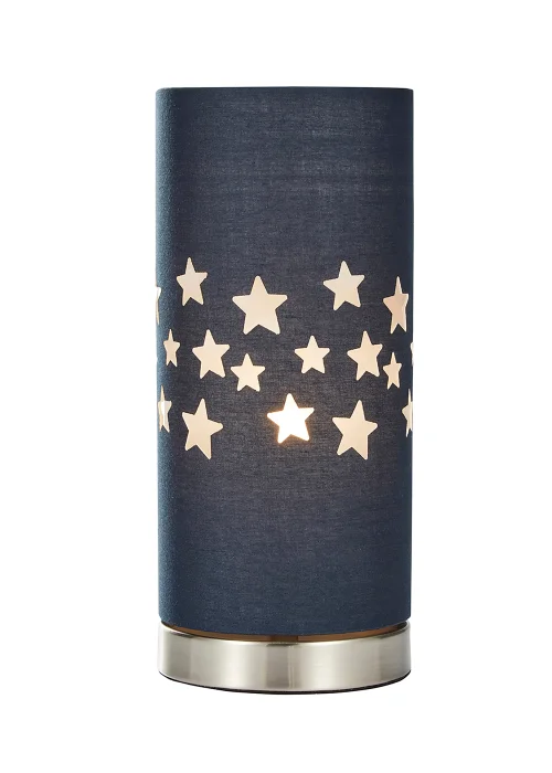 Glow Stars Blue Table Lamp (26cm x 12cm) - One Size Image 2