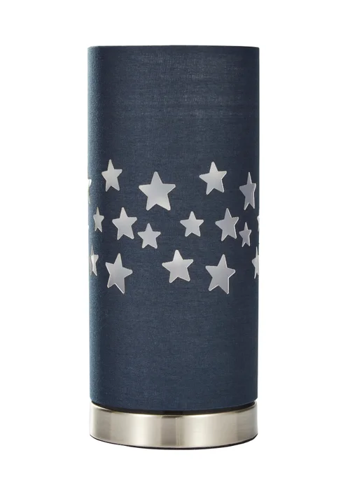 Glow Stars Blue Table Lamp (26cm x 12cm) - One Size Image 4