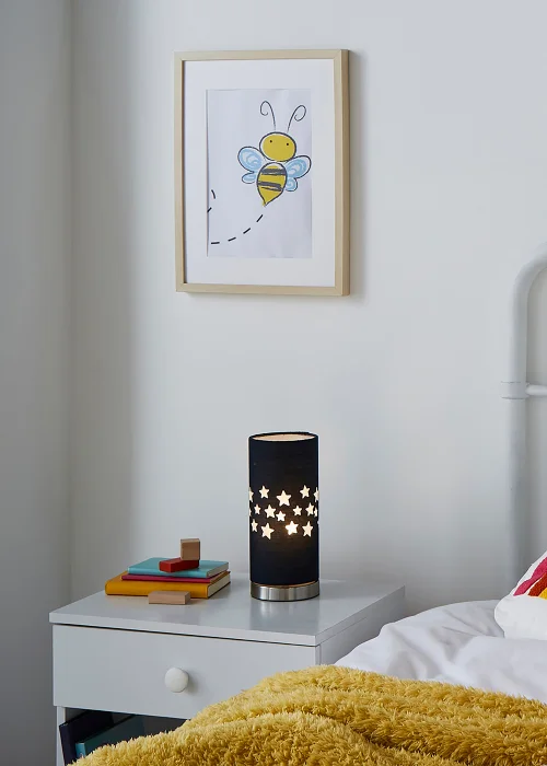 Glow Stars Blue Table Lamp (26cm x 12cm) - One Size Image 1