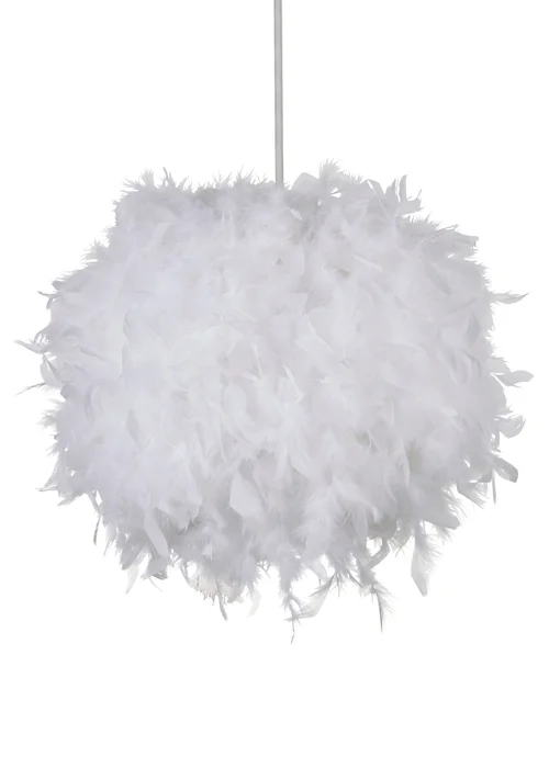 Glow Feather Shade White (30cm x 40cm) - One Size Image 2