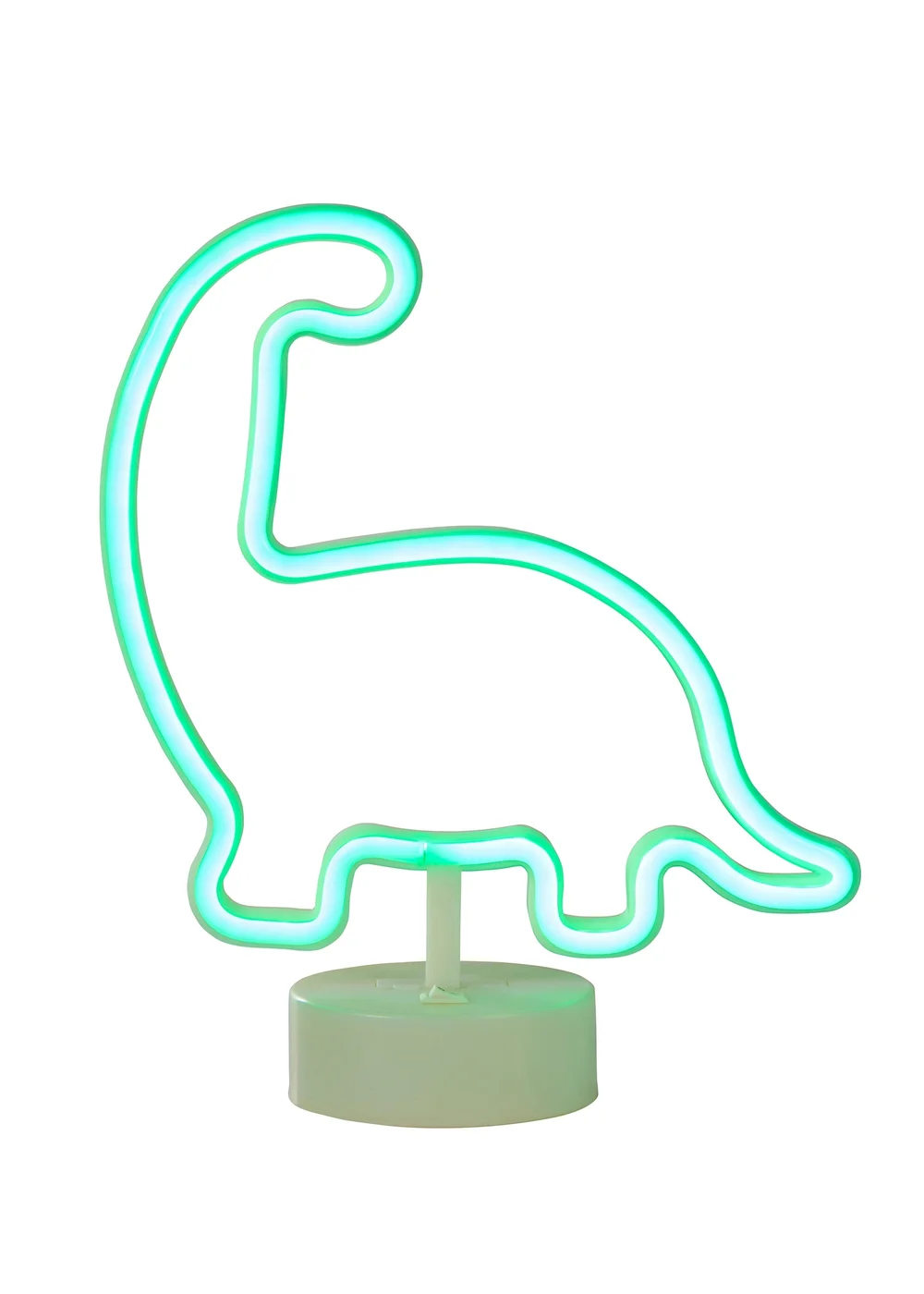 Glow Dinosaur Green Neon Light (28.5cm x 24.5cm) - One Size Image 2