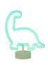Glow Dinosaur Green Neon Light (28.5cm x 24.5cm) - One Size Image 2