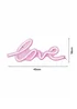 Glow Love Neon Wall Light (18cm x 45cm) - One Size Image 5