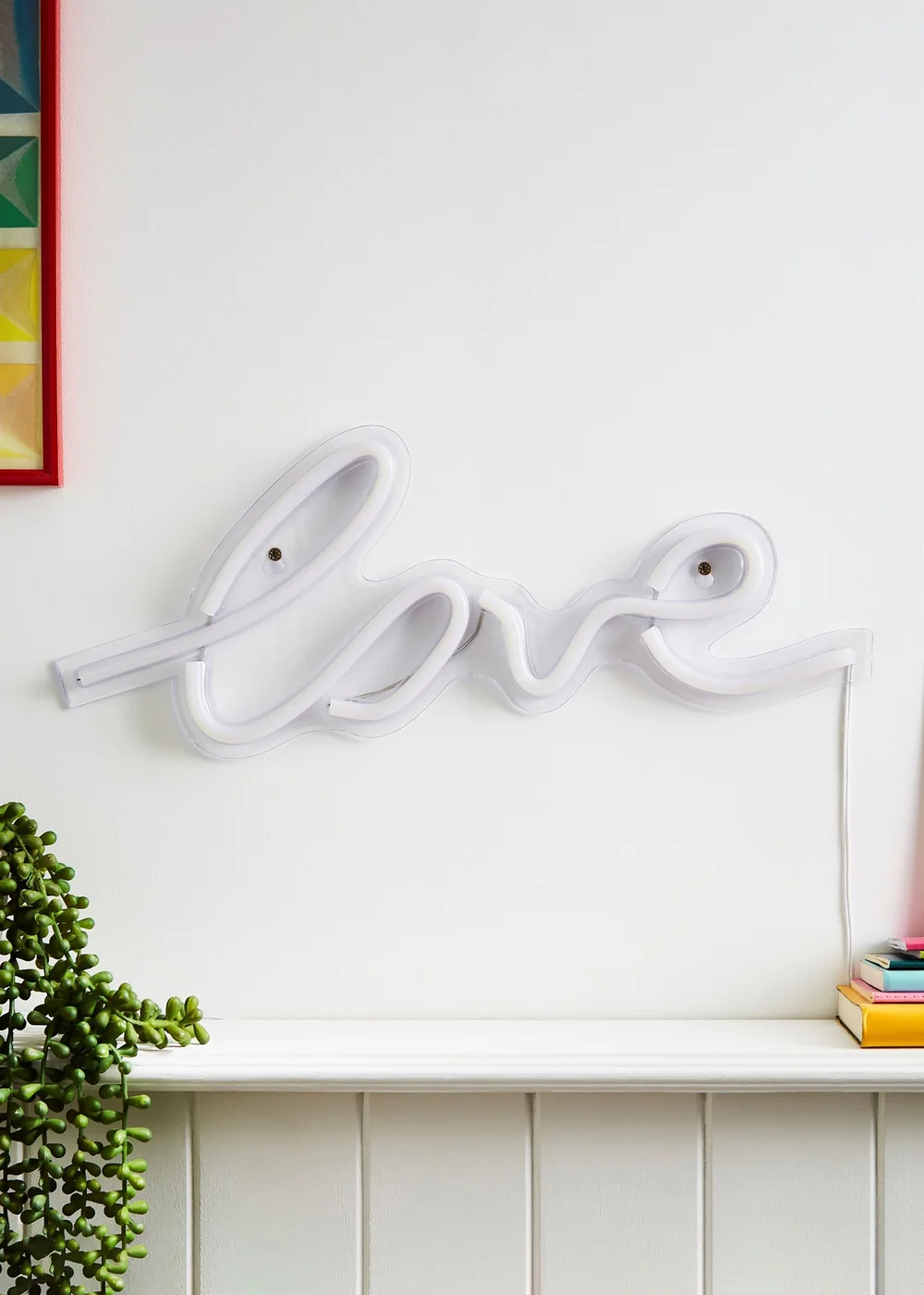 Glow Love Neon Wall Light (18cm x 45cm) - One Size Image 4