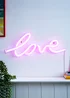 Glow Love Neon Wall Light (18cm x 45cm) - One Size Image 1