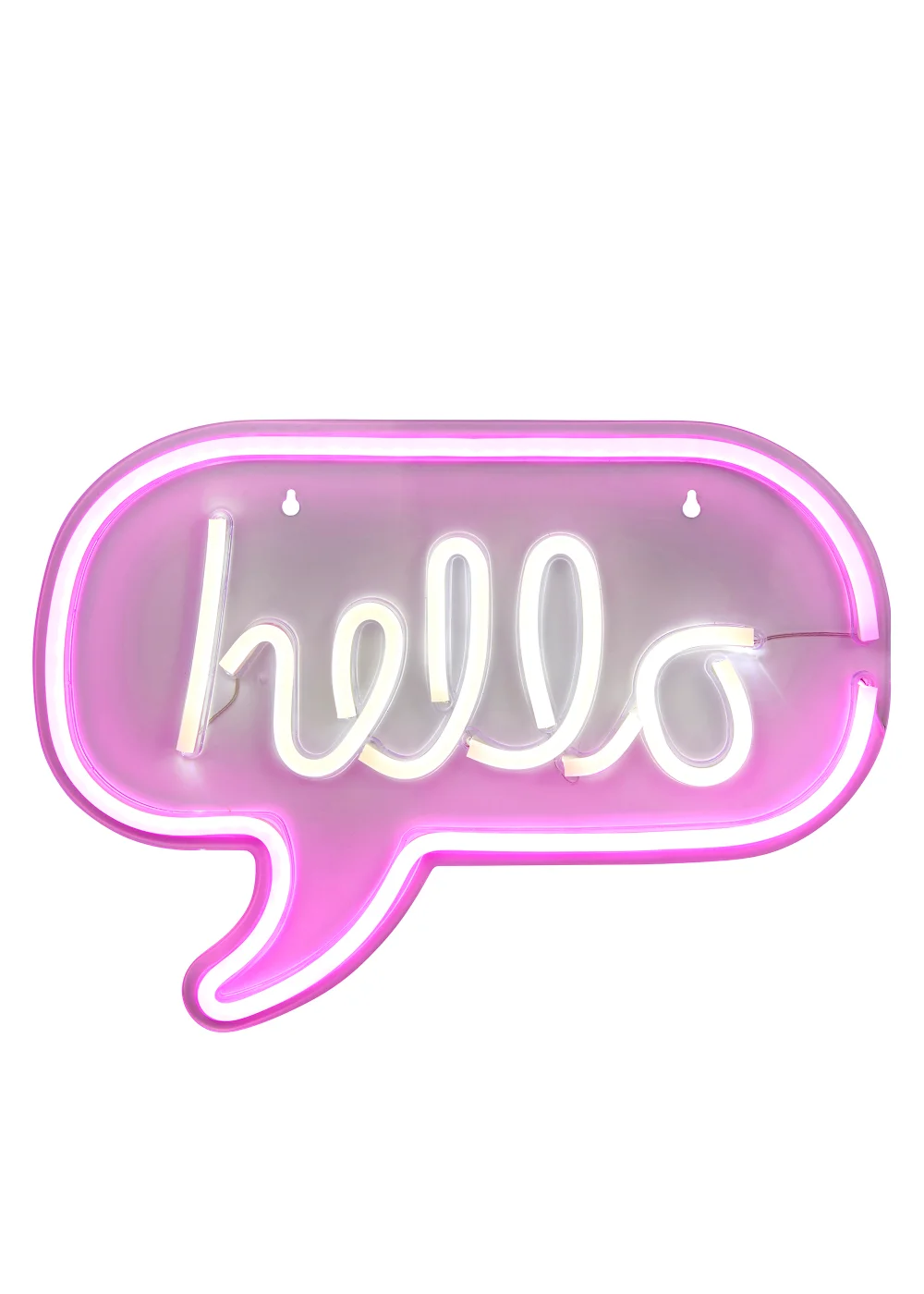 Glow Hello Neon Light (30cm x 43cm) - One Size Image 2