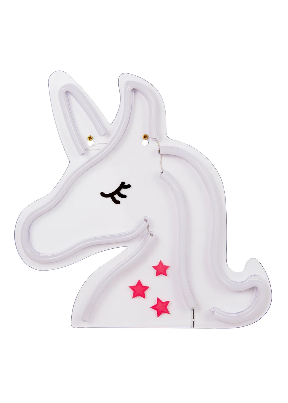 Glow Unicorn Neon Wall Light (33cm x 32cm) - One Size Image 4