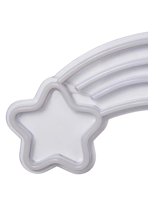 Glow Shooting Star Neon Light (20cm x 40cm) - One Size Image 3