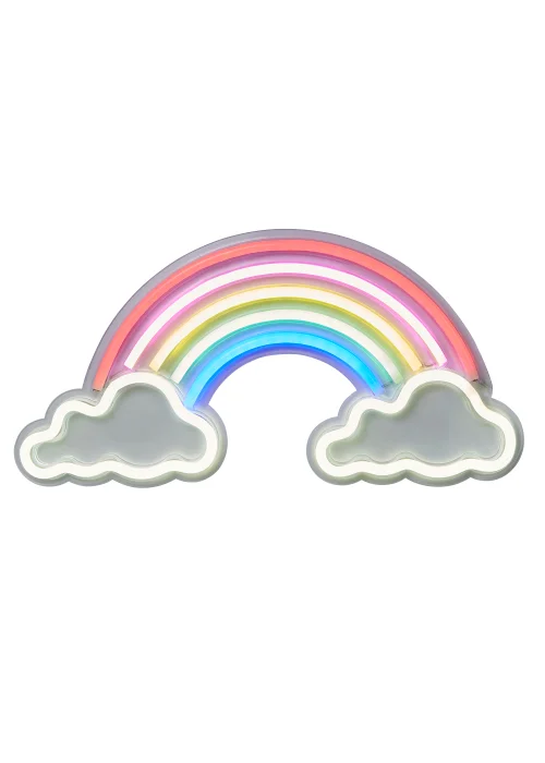 Glow Rainbow & Cloud Neon Light (20cm x 40cm) - One Size Image 2