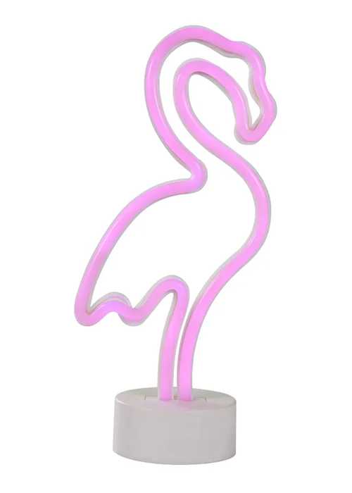 Glow Flamingo Neon Light (30cm x 15cm) - One Size Image 2