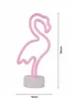 Glow Flamingo Neon Light (30cm x 15cm) - One Size Image 5