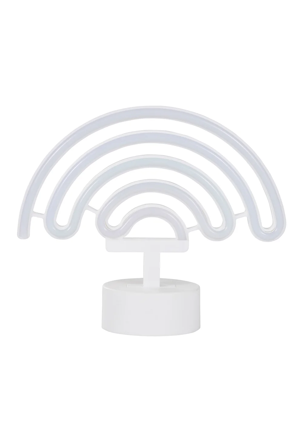 Glow Rainbow Neon Light (19cm x 23cm) - One Size Image 4