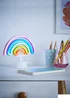 Glow Rainbow Neon Light (19cm x 23cm) - One Size Image 1