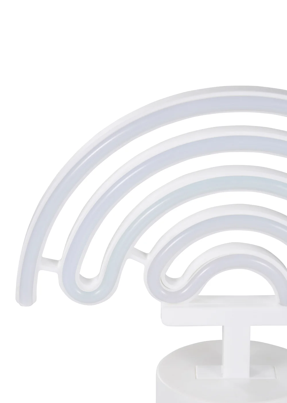 Glow Rainbow Neon Light (19cm x 23cm) - One Size Image 3