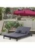 Outsunny 2 Person Rattan Sun Lounger Adjustable - One Size Image 1
