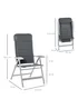Outsunny 2 PCs Garden Padded Chairs Set (115cm x 61.5cm x 75cm) - One Size Image 3