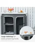 Outsunny Grey Portable Camping Storage Table (104cm x 49.5cm x 96cm) - One Size Image 4