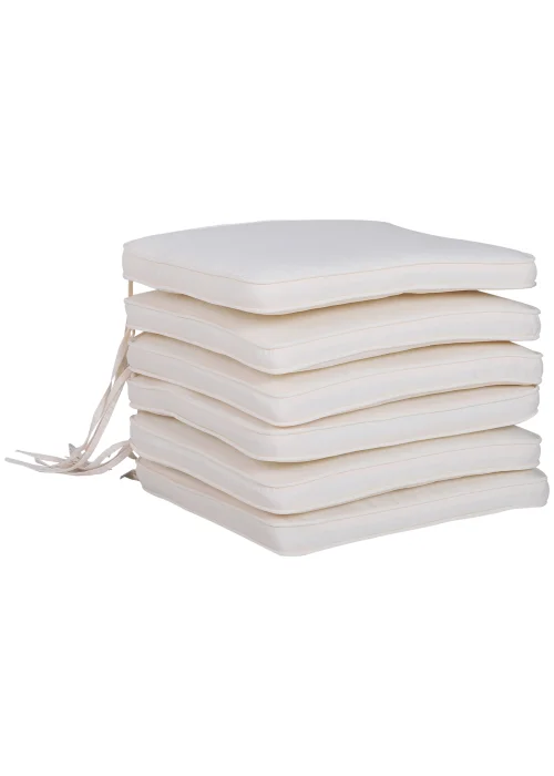 Outsunny 6 Pack Seat Pads (5cm x 42cm x 42cm) - One Size Image 1