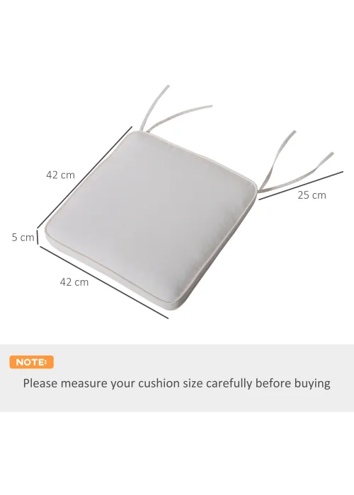 Outsunny 6 Pack Seat Pads (5cm x 42cm x 42cm) - One Size Image 3