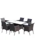 Outsunny 7 Piece Rattan Garden Furniture Set - One Size Image 1