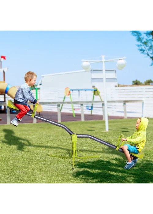 HOMCOM 360 Rotation Swivel Seesaw (180cm x 67cm x 53cm) - One Size Image 2
