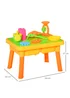 HOMCOM 16 Piece Sand & Water Outdoor Activity Table (59cm x 42cm x 37cm) - One Size Image 3