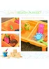 HOMCOM 16 Piece Sand & Water Outdoor Activity Table (59cm x 42cm x 37cm) - One Size Image 5