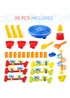 HOMCOM 30 Piece Sand & Water Outdoor Activity Table (46cm x 46cm x 66cm) - One Size Image 4