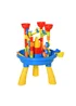 HOMCOM 30 Piece Sand & Water Outdoor Activity Table (46cm x 46cm x 66cm) - One Size Image 1