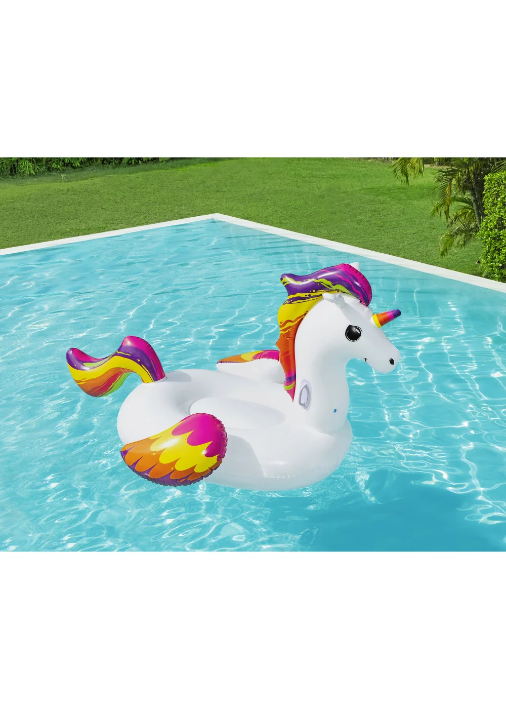 Bestway Supersized Unicorn Ride On (233cm x 156cm x 136.5cm) - One Size Image 5