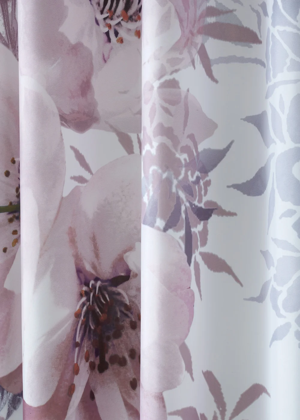 Catherine Lansfield Dramatic Floral Shower Curtain - One Size Image 3