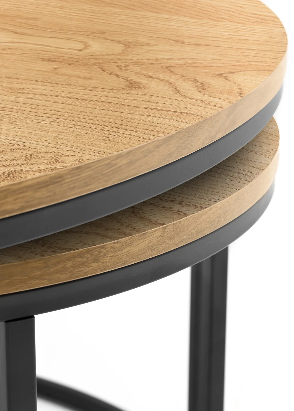 Julian Bowen Bellini Round Nesting Coffee Table (50 x 80 x 80 cm) - No Size Image 4