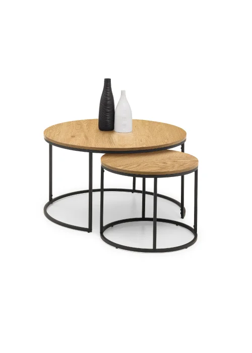 Julian Bowen Bellini Round Nesting Coffee Table (50 x 80 x 80 cm) - No Size Image 2
