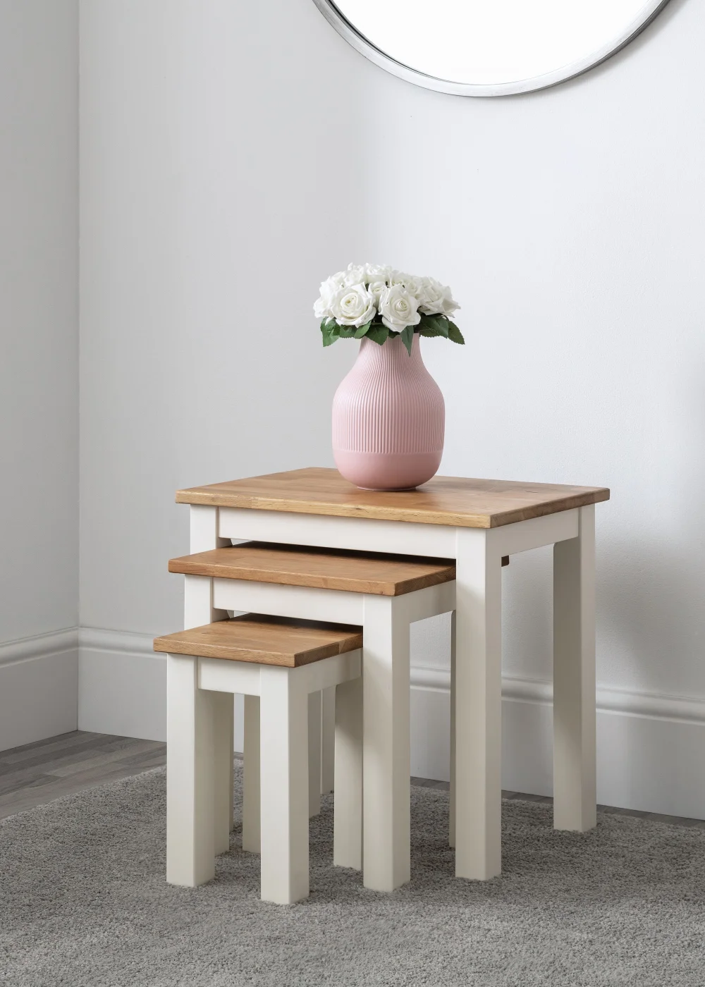 Julian Bowen Coxmoor Nest Of 3 Tables(48 x 50 x 35 cm) - One Size Image 3