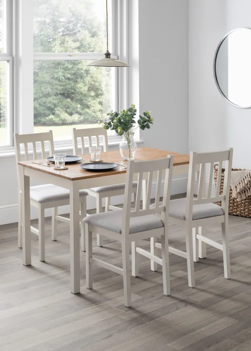Julian Bowen Set Of 2 Coxmoor Dining Chairs (90 x 43 x 40 cm) - One Size Image 3