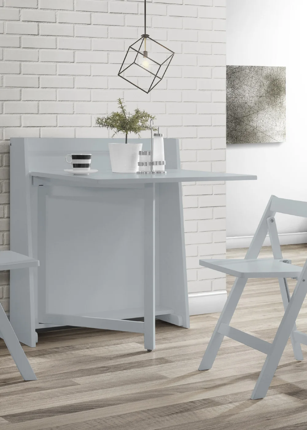 Julian Bowen Helsinki Compact Folding Dining Set (90 x 80 x 87 cm) - One Size Image 4