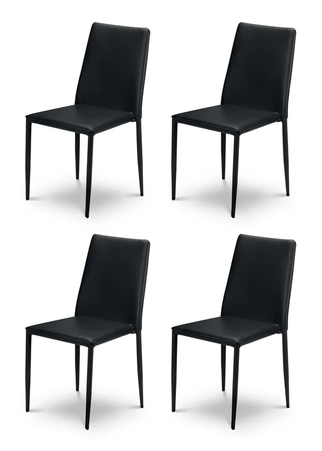 Julian Bowen Set Of 4 Jazz Chairs (91 x 43 x 56 cm)