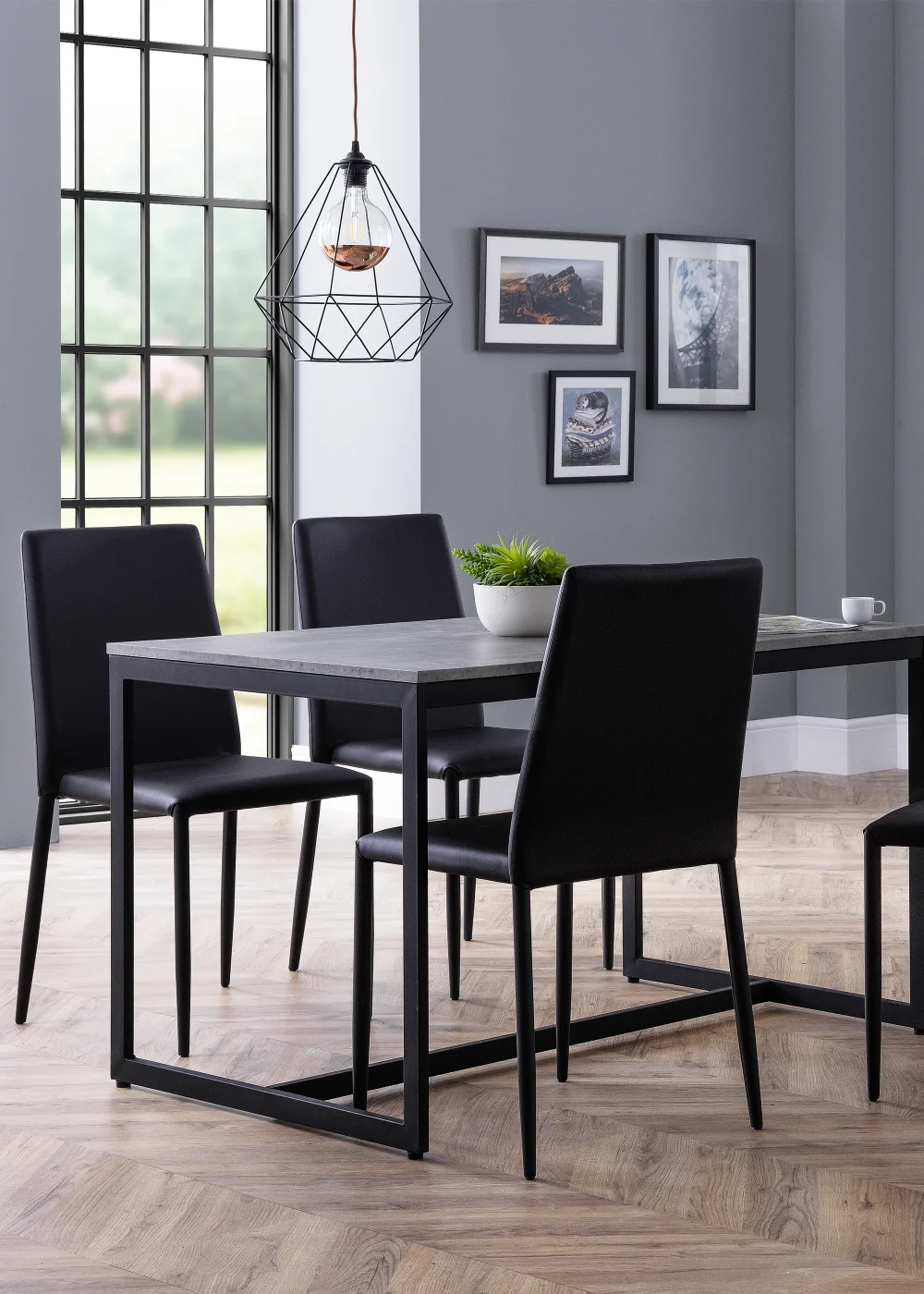 Julian Bowen Set Of 4 Jazz Chairs (91 x 43 x 56 cm) - No Size Image 3